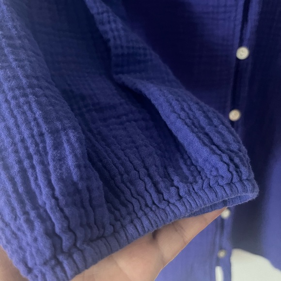 Penningtons Royal Blue Button-Down Shirt - Picture 3 of 8